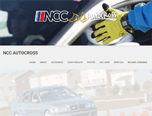 Tablet Screenshot of nccautocross.com